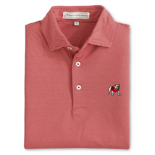 UGA Standing Dawg Heathered Knockout Performance Polo